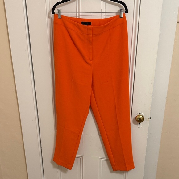 Ann Taylor Pants - Ann Taylor Bright Orange Cropped Pants